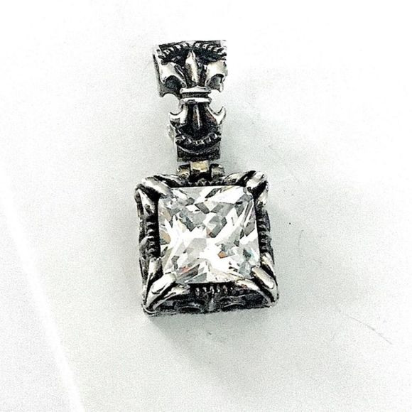 SILPADA Sterling Silver CZ Uptown Pendant S0979 - Picture 3 of 12